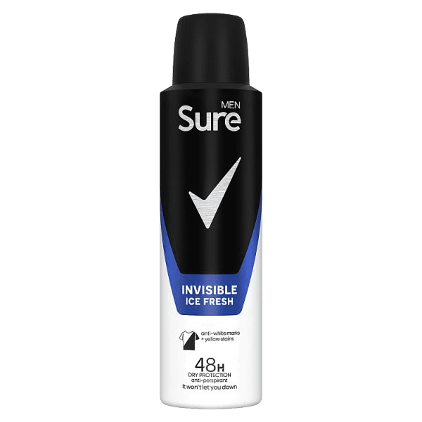 Sure Men Antiperspirant Aerosol Invisible Ice Fresh